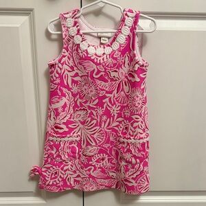 Lilly Pulitzer Pink and White Kids Dress